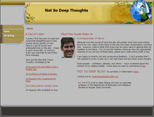 Tablet Screenshot of notsodeepthoughts.org